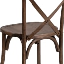 Flash Furniture XU-X-EA-GG Stacking Chair w/ Cross Back - Ash Wood Frame, Early American Finish thumbnail 8