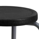 Flash Furniture YK01B-GG Stackable Stool w/ Black Plastic Seat - Steel Frame thumbnail 5