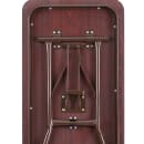 Flash Furniture YT-1872-MEL-WAL-GG Rectangular Folding Table w/ Mahogany Laminate Top - 72"W x 18"D x 30"H thumbnail 7