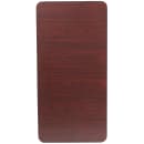 Flash Furniture YT-2448-MEL-WAL-GG Rectangular Folding Table w/ Mahogany Laminate Top - 48"W x 24"D x 30"H thumbnail 4