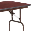 Flash Furniture YT-2448-MEL-WAL-GG Rectangular Folding Table w/ Mahogany Laminate Top - 48"W x 24"D x 30"H thumbnail 6
