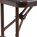 Flash Furniture YT-2448-MEL-WAL-GG Rectangular Folding Table w/ Mahogany Laminate Top - 48"W x 24"D x 30"H thumbnail 7