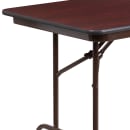 Flash Furniture YT-3072-HIGH-WAL-GG Rectangular Folding Table w/ High Pressure Mahogany Laminate Top - 72"W x 30"D x 30"H thumbnail 6