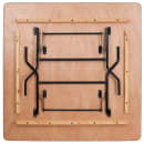 Flash Furniture YT-WFFT60-SQ-GG 60" Square Folding Banquet Table w/ Plywood Top, 30 1/8"H thumbnail 3