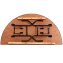 Flash Furniture YT-WHRFT60-HF-GG Half Round Folding Banquet Table w/ Plywood Top - 60"W x 30"D x 30 1/4"H thumbnail 4