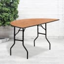 Flash Furniture YT-WHRFT60-HF-GG Half Round Folding Banquet Table w/ Plywood Top - 60"W x 30"D x 30 1/4"H thumbnail 7