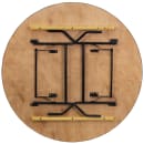 Flash Furniture YT-WRFT60-TBL-GG 60" Round Folding Banquet Table w/ Plywood Top, 30"H thumbnail 5