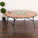 Flash Furniture YT-WRFT60-TBL-GG 60" Round Folding Banquet Table w/ Plywood Top, 30"H thumbnail 6
