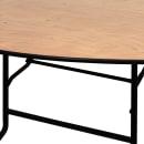 Flash Furniture YT-WRFT72-TBL-GG 72" Round Folding Banquet Table w/ Plywood Top, 30"H thumbnail 6