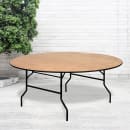 Flash Furniture YT-WRFT72-TBL-GG 72" Round Folding Banquet Table w/ Plywood Top, 30"H thumbnail 8