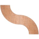 Flash Furniture YT-WSFT48-24-SP-GG Crescent Shaped Folding Banquet Table w/ Plywood Top - 48"W x 24"D x 30 1/4"H thumbnail 4