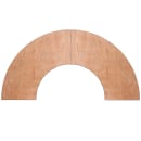 Flash Furniture YT-WSFT48-24-SP-GG Crescent Shaped Folding Banquet Table w/ Plywood Top - 48"W x 24"D x 30 1/4"H thumbnail 5