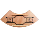 Flash Furniture YT-WSFT60-30-SP-GG Crescent Shaped Folding Banquet Table w/ Plywood Top - 60"W x 30"D x 30 1/4"H thumbnail 3