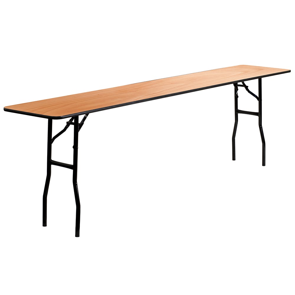 Flash Furniture YT-WTFT18X96-TBL-GG Rectangular Folding Training Table w/ Plywood Top - 96"W x 18"D x 30 1/4"H