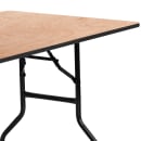 Flash Furniture YT-WTFT30X60-TBL-GG Rectangular Folding Banquet Table w/ Plywood Top - 60"W x 30"D x 30 1/4"H thumbnail 6