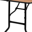 Flash Furniture YT-WTFT30X60-TBL-GG Rectangular Folding Banquet Table w/ Plywood Top - 60"W x 30"D x 30 1/4"H thumbnail 7