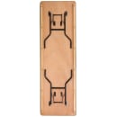 Flash Furniture YT-WTFT30X96-TBL-GG Rectangular Folding Banquet Table w/ Plywood Top - 96"W x 30"D x 30 1/4"H thumbnail 4