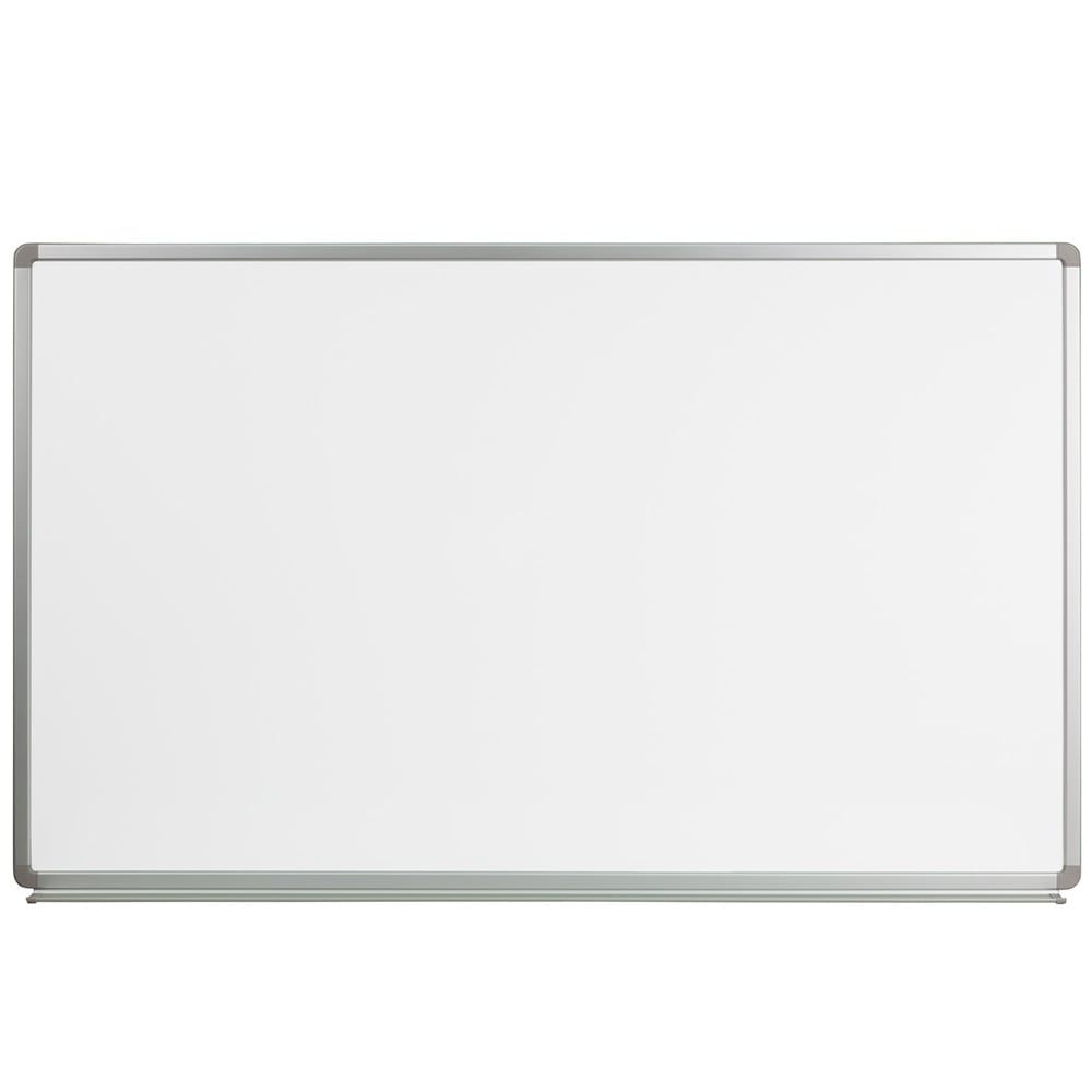 Flash Furniture YU-90X150-WHITE-GG Wall Mount Dry Erase Board w/ Aluminum Frame - 60"W x 36"H, White