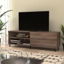 Flash Furniture ZG-028-WAL-GG 60" TV Stand w/ Storage, Walnut thumbnail 3