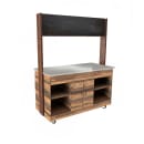 Astra 72" Coffee Cart, 30"D, Rustic (CCR-3072) thumbnail 2