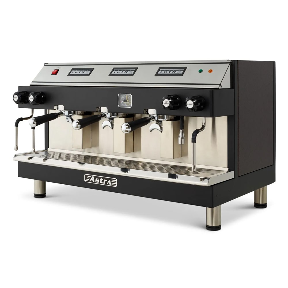 Astra Automatic Espresso Machine w/ (3) Groups, (3) Steam Valves, & (1) Hot Water Valve - 220v/1ph (M3 013)