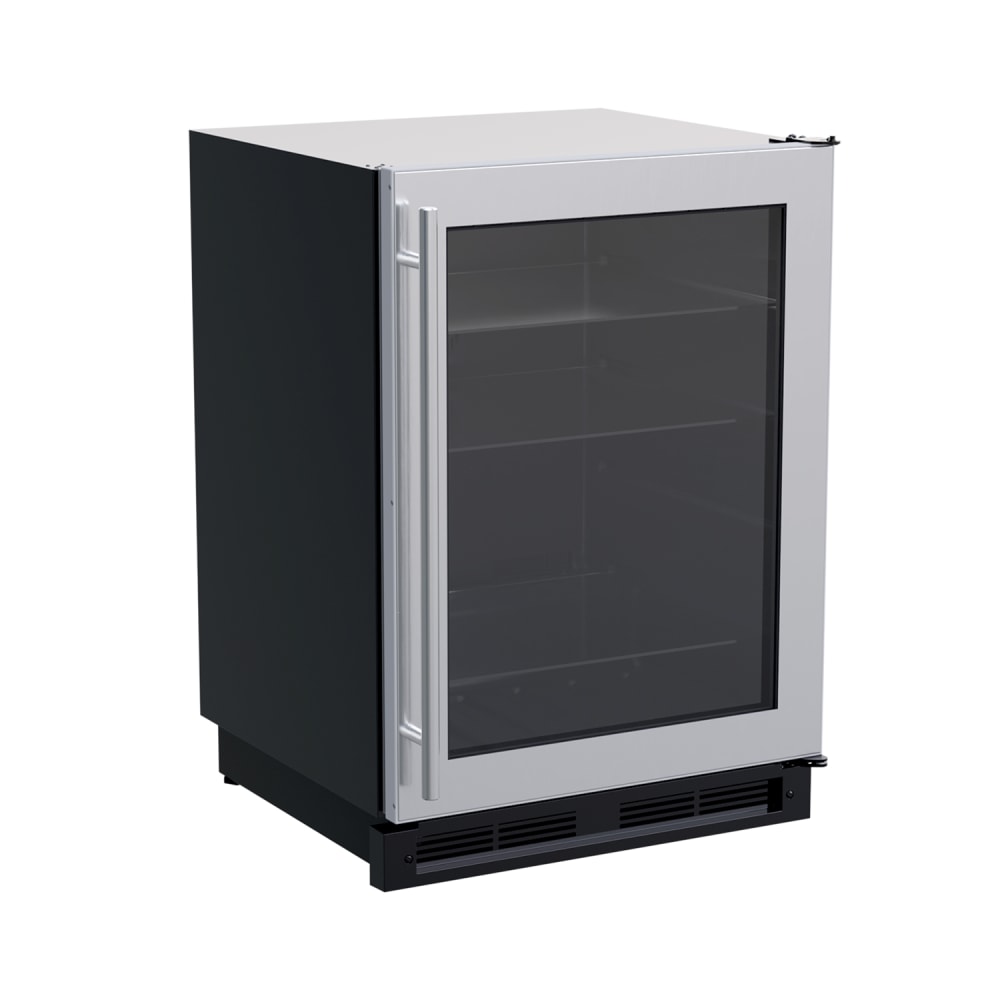 Marvel MLBV024SG01B 24"W Undercounter Refrigerator w/ (1) Section & (1) Right Hinge Door, 115v