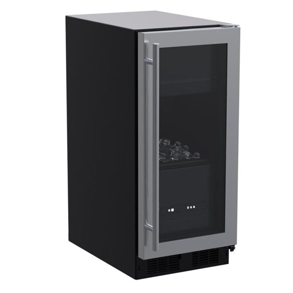 Marvel MLCL215SG01B 15"W Full Cube Undercounter Ice Machine - 39 lbs/day, Air Cooled