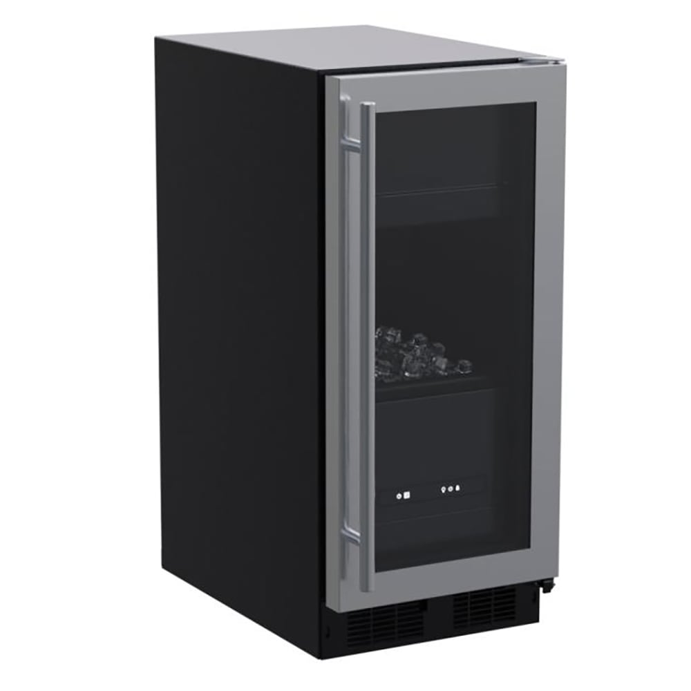 Marvel MLCP215SG01B 15"W Full Cube Undercounter Ice Machine - 39 lbs/day, Air Cooled