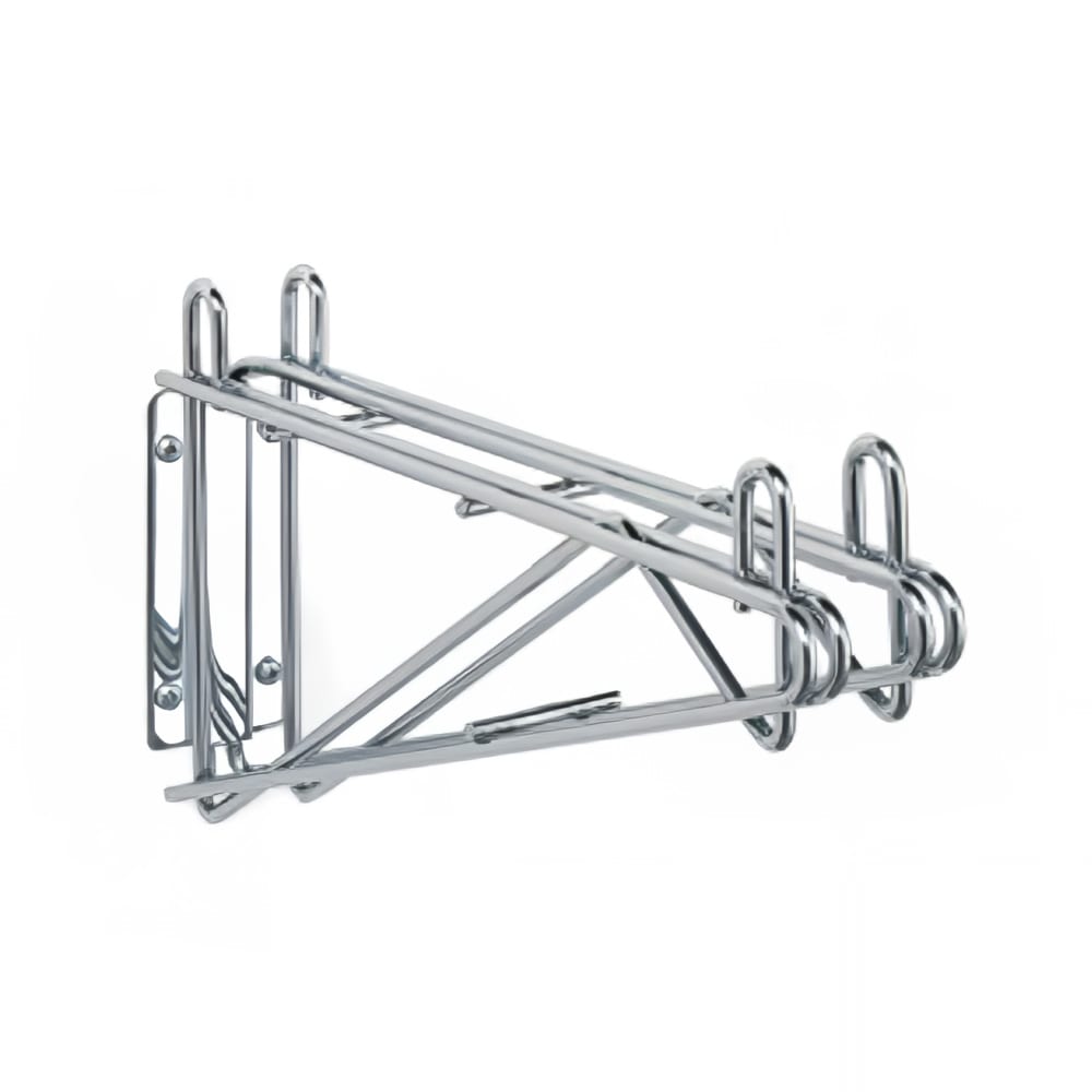 StoreIt 14" Wire Double Wall-Mount Shelf Bracket, Chrome (SI-SS-14DBL-CH)