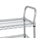 StoreIt 3 Level Wire Utility Cart w/ 600 lb Capacity - Flat Ledges, Chrome (SI-UC-3-3618-CH) thumbnail 4