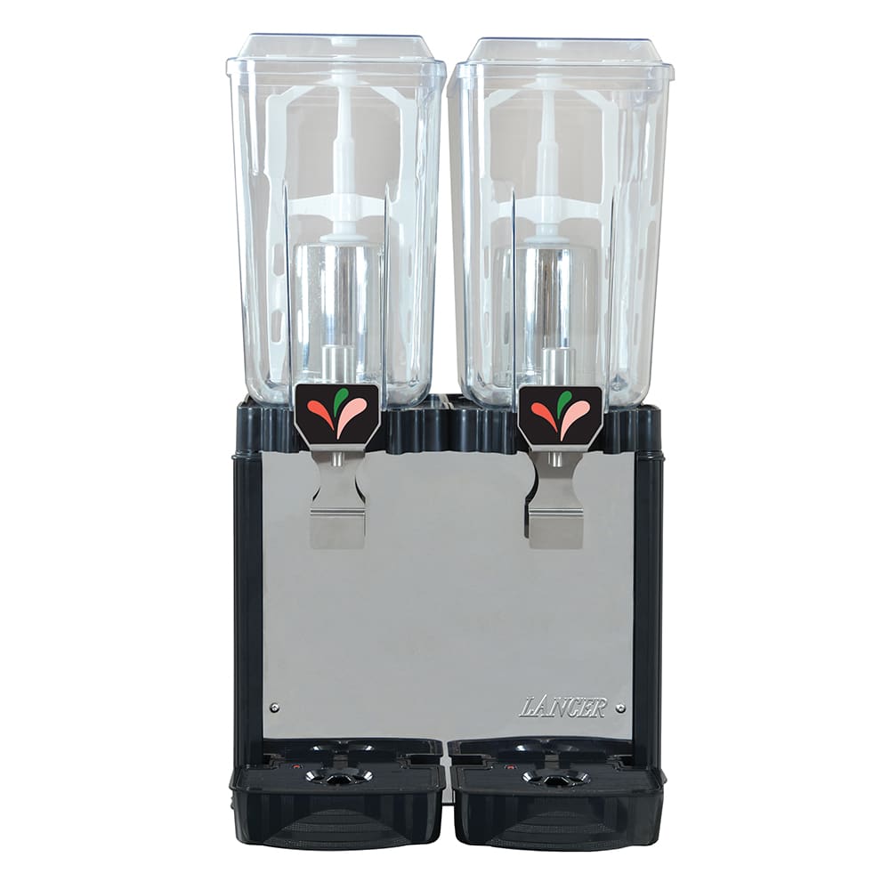 Lancer Refrigerated Drink Dispenser w/ (2) 5 gal Bowls, Pre Mix, 115v (85-11122A-GRY)