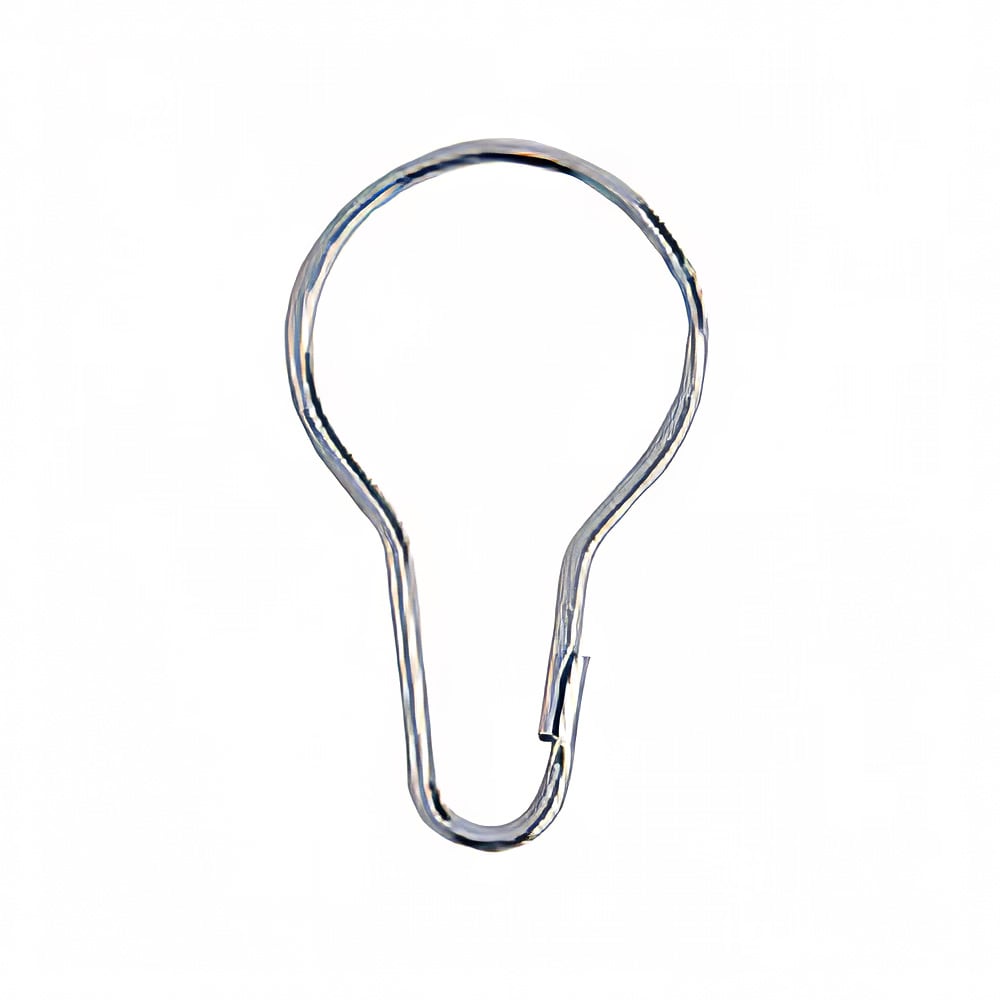 Gamco 100CH 1" or 1 1/4" Diameter Curtain Hook for SR-100 & SR-125, Chrome Plated Steel