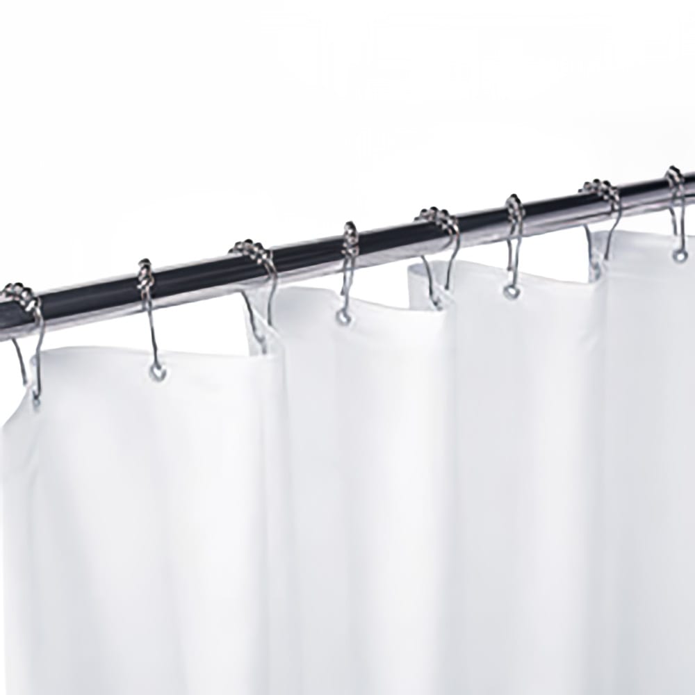 Gamco 100SC 42X72 42" x 72" Shower Curtain w/ Grommets - Matte White, Vinyl