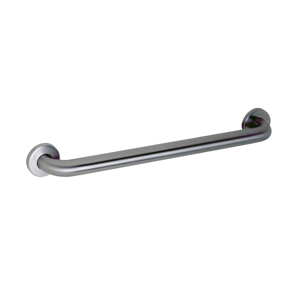 Gamco 125SX24B 24" Straight Grab Bar w/ 1 1/4" Diameter Tubing, Stainless Steel, Bright Polish Stainless Steel