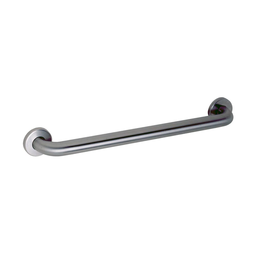 Gamco 150CX24T 24" Non Slip Straight Grab Bar w/ 1 1/2" Diameter Tubing, Satin Finish Stainless Steel