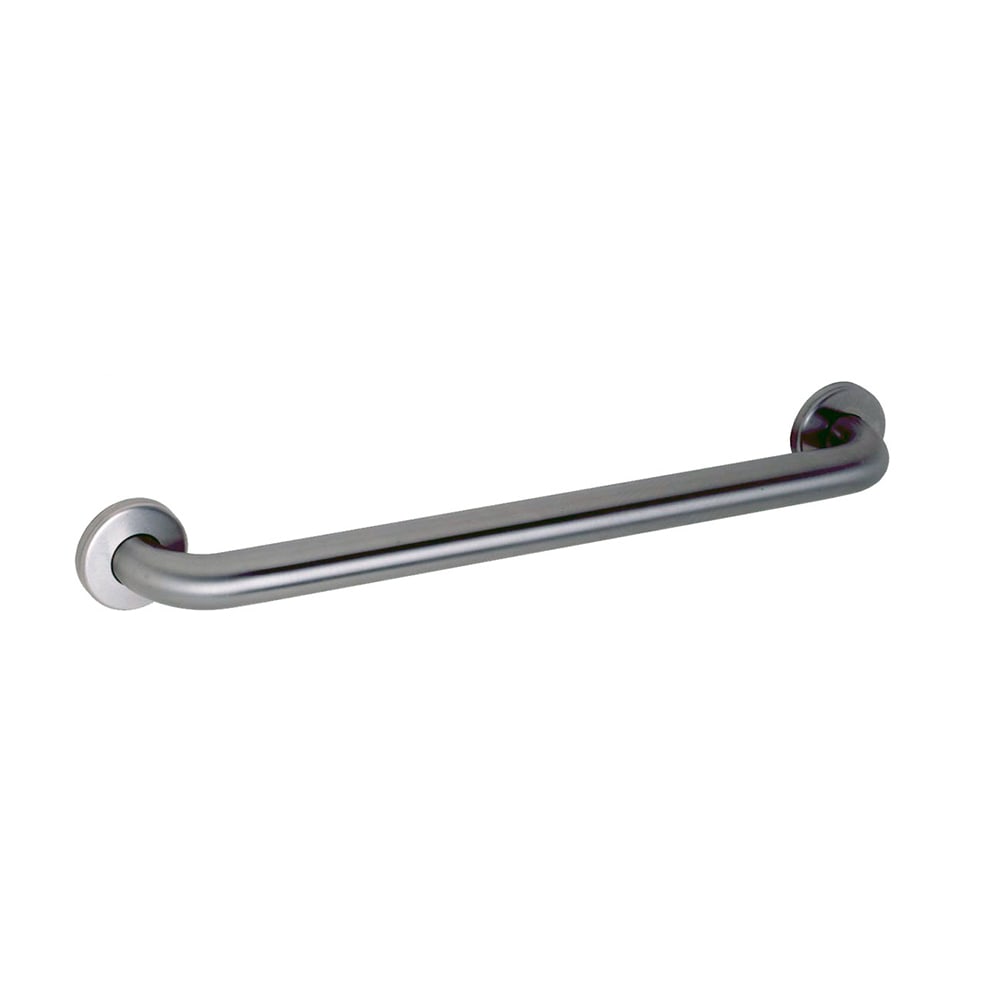 Gamco 150S-5L 32" x 16" Left Hand Configuration Angle Bar w/ 1 1/2" Diameter Tubing, Satin Finish Stainless Steel
