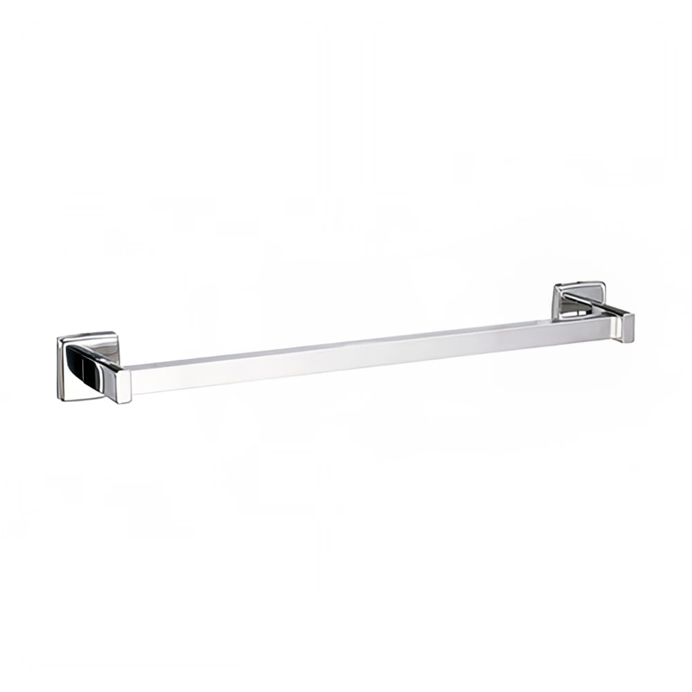 Gamco 76737X18 18" Surface Mounted Towel Bar - Square, Stainless Steel, Satin Finish