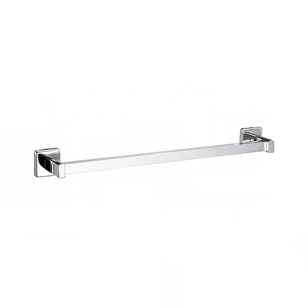 Gamco 76737X24 12" Surface Mounted Towel Bar - Square, Stainless Steel, Satin Finish