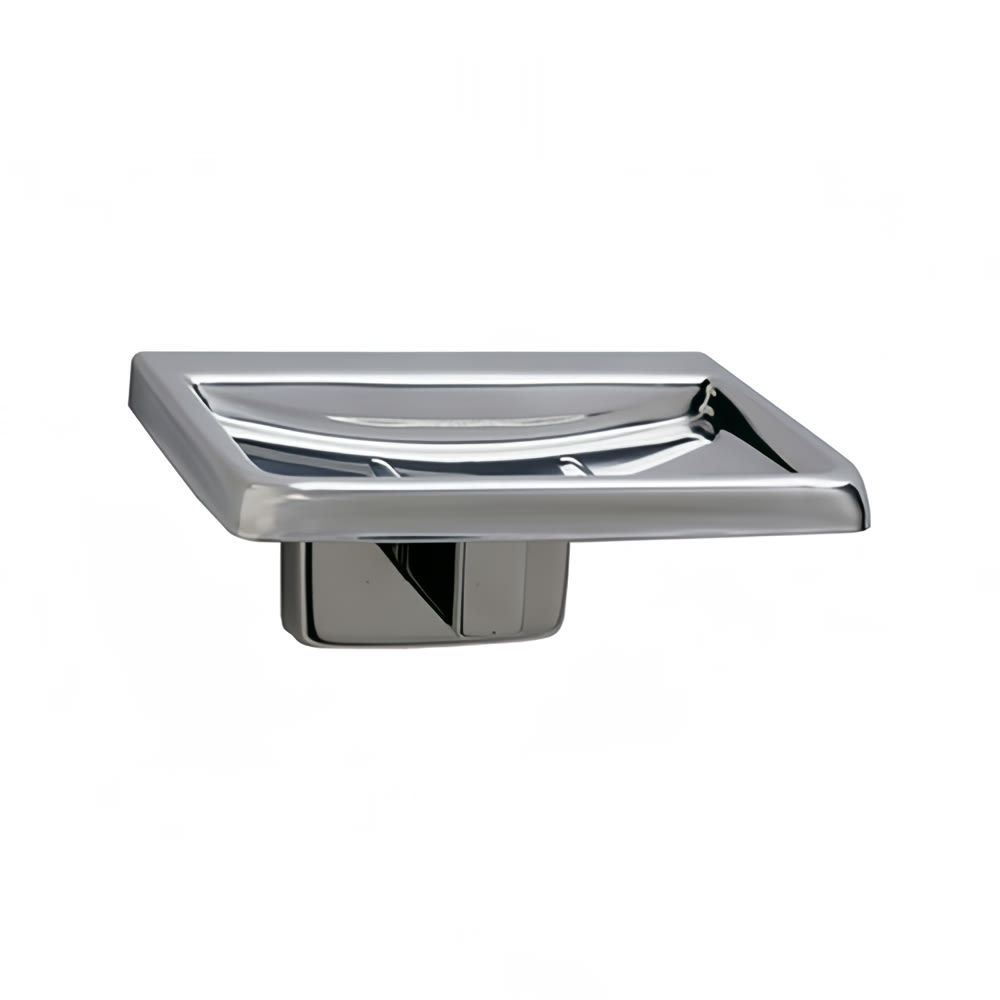 Gamco 7680 Surface Mounted Soap Dish - Stainless Steel, Bright Finish