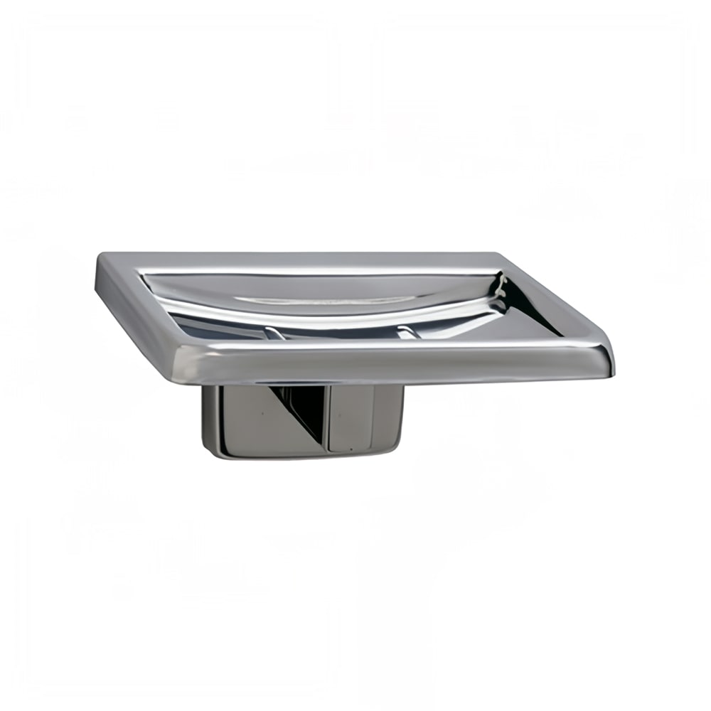 Gamco 76807 Surface Mounted Soap Dish - Stainless Steel, Satin Finish
