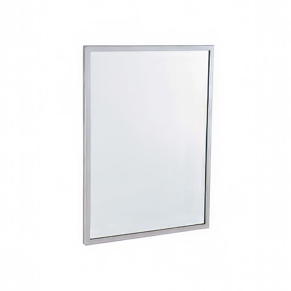 Gamco C-18X30 Channel-Frame Mirror, 18" x 30", Galvanized Steel