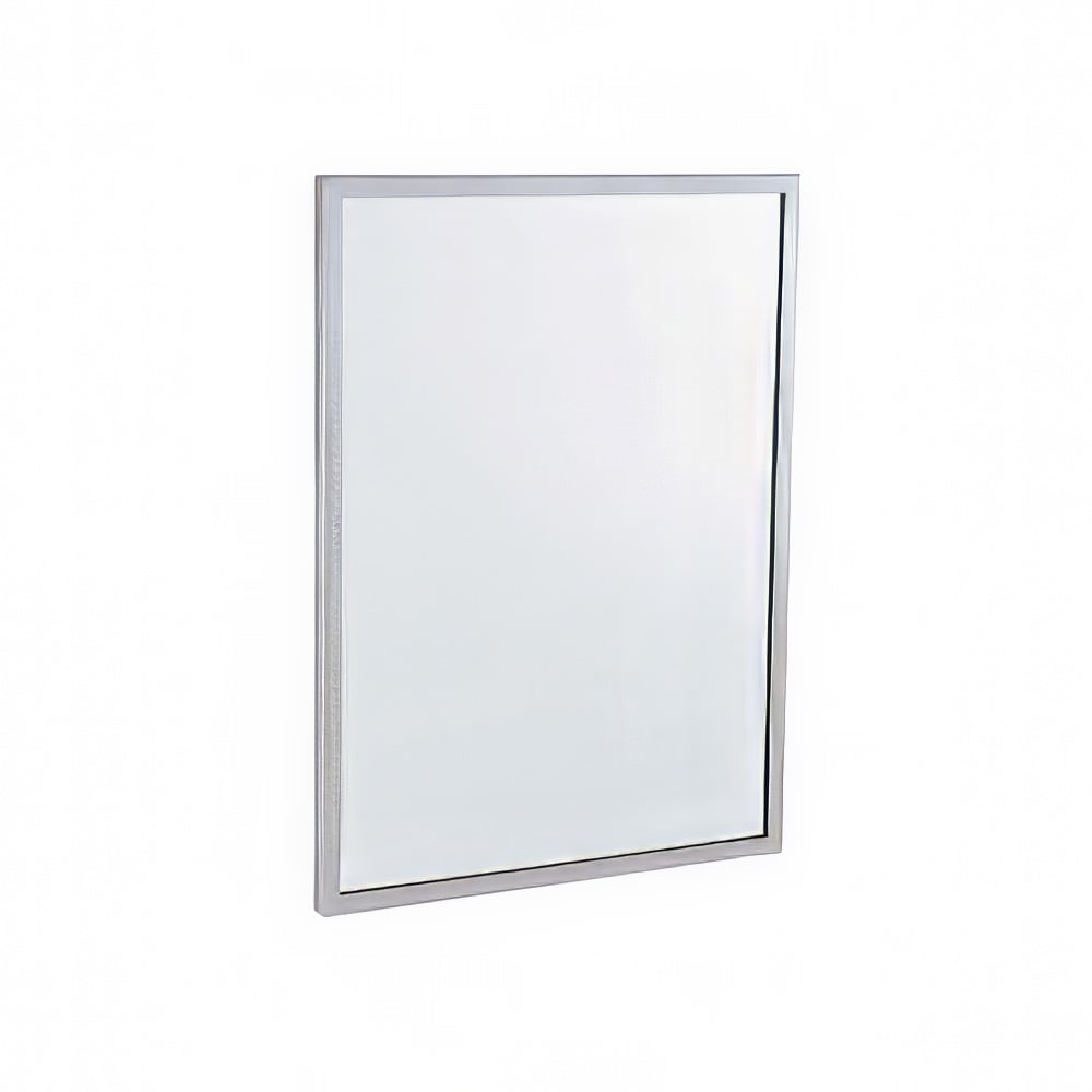 Gamco C-18X36 Channel-Frame Mirror, 18" x 36", Galvanized Steel
