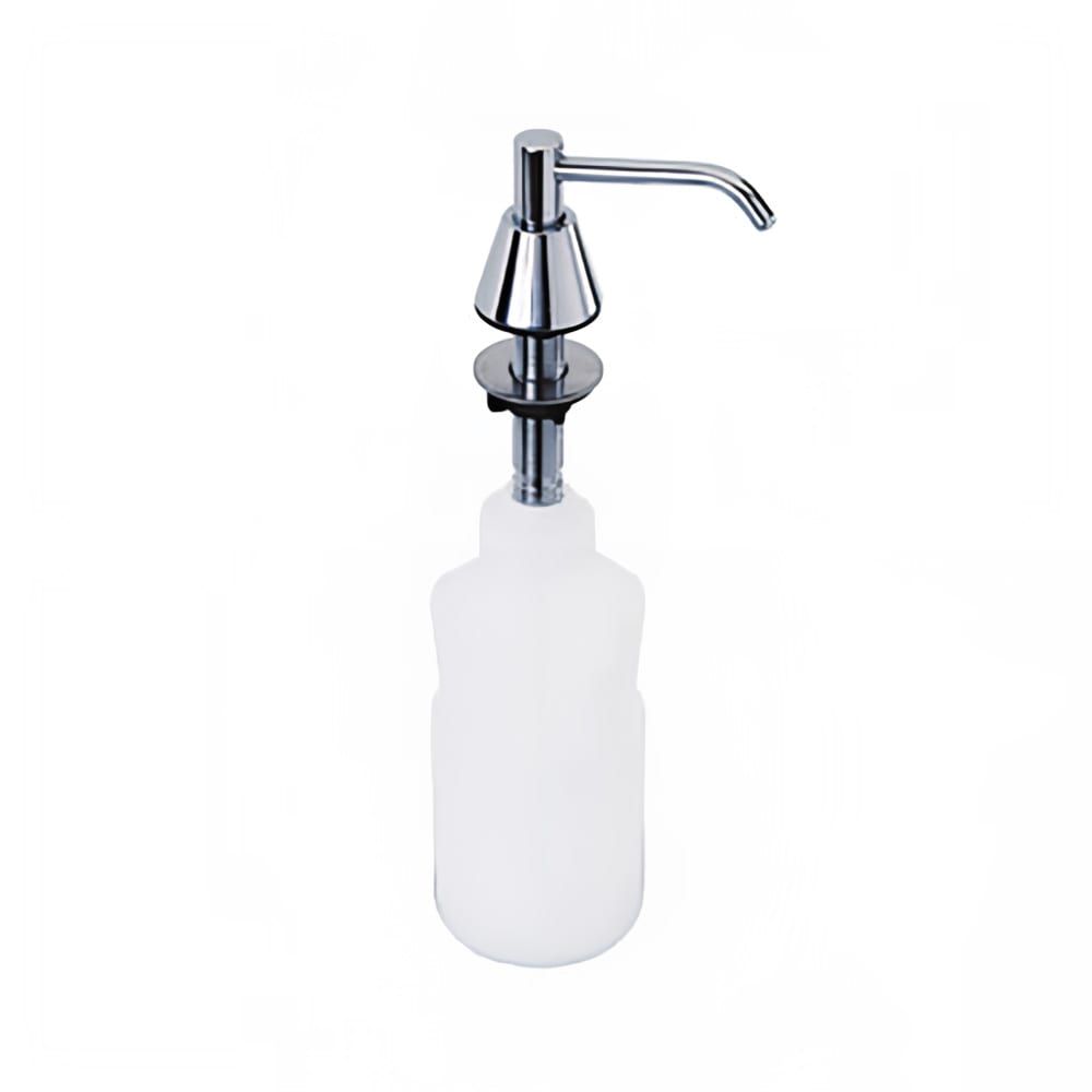 Gamco G-64LB 32 oz Basin Mounted Soap Dispenser - 4" Spout, Chrome Plated Brass, Silver