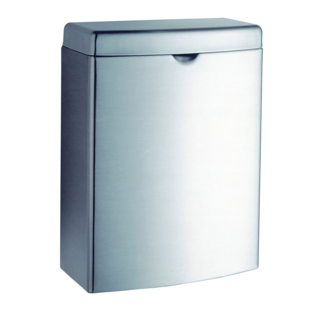 Gamco ND-1 Surface Mounted Sanitary Napkin Disposal - 1 gal, Satin Stainless