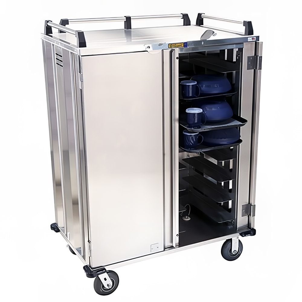 Alluserv Ambient Meal Delivery Cart w/ (8) Tray Capacity, Stainless (ST1D1T8)