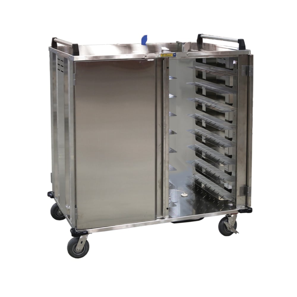 Alluserv Ambient Meal Delivery Cart w/ (16) Tray Capacity, Stainless (ST1D2T16)