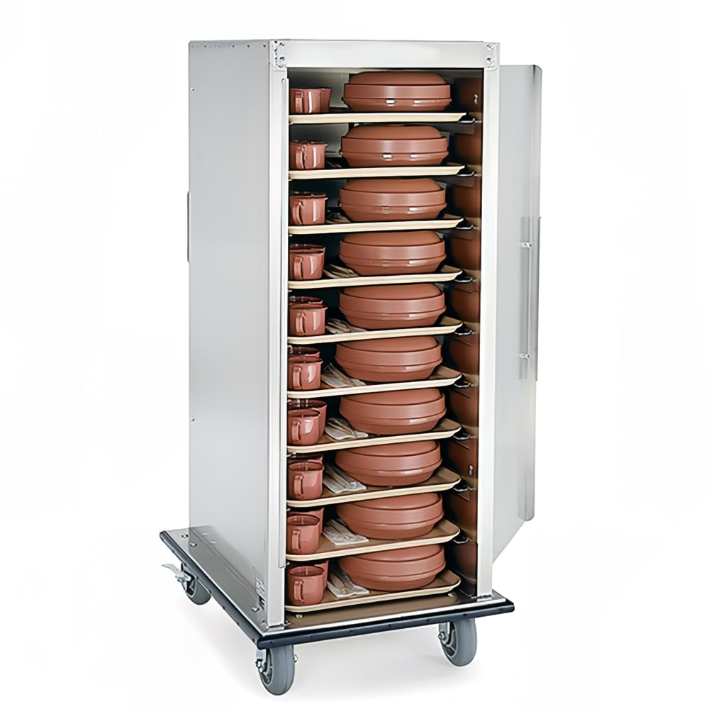 Alluserv Ambient Meal Delivery Cart w/ (24) Tray Capacity, Stainless (VL2024S)