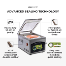 VacMaster VP215 Chamber Vacuum Sealer w/ 10" Seal Bar, 110v thumbnail 6