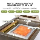 VacMaster VP321 Chamber Vacuum Sealer w/ (2) 17" Seal Bars, 110v thumbnail 4