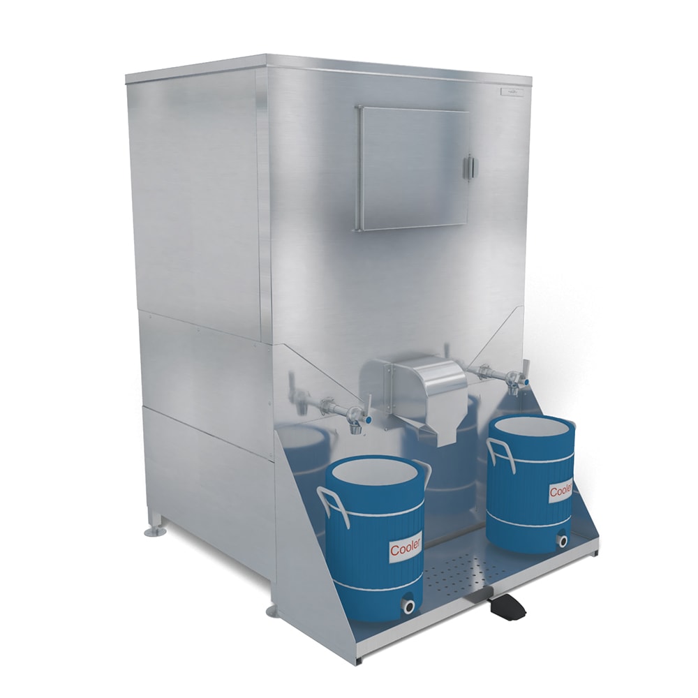 Kloppenberg Floor Model Water & Cube Ice Dispenser - 1078 lb Storage, Bucket Fill, 110v (DISP-1000-IND)